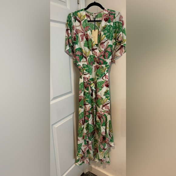 NWT Eliane Rose tropical maxi high low dress - Picture 8 of 11
